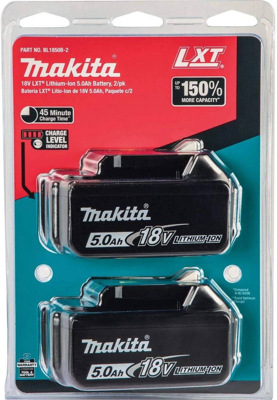 Makita DTM51Z 18V Cordless Multi-Tool Kit with Dual 5.0Ah Batteries (Blue)